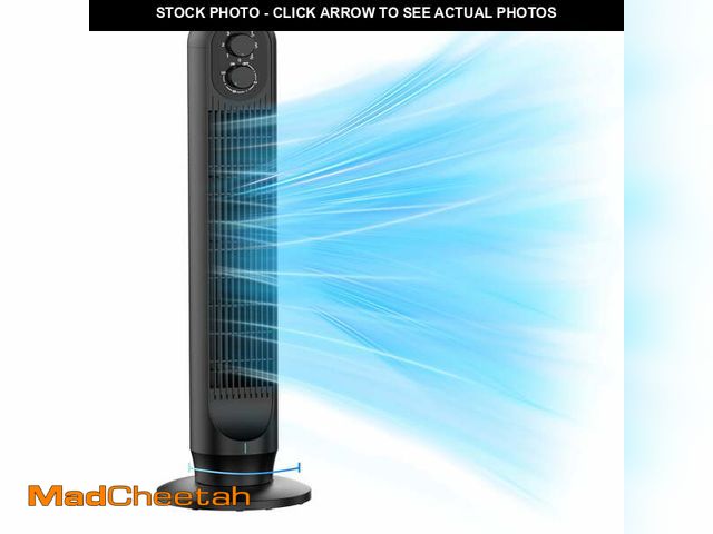 Lot 74-13765804 - Tower Fan, 31" Oscillating Standing Fan for Home, Patbrela  Floor Fan with 360Â° Dual Knob Control, ...