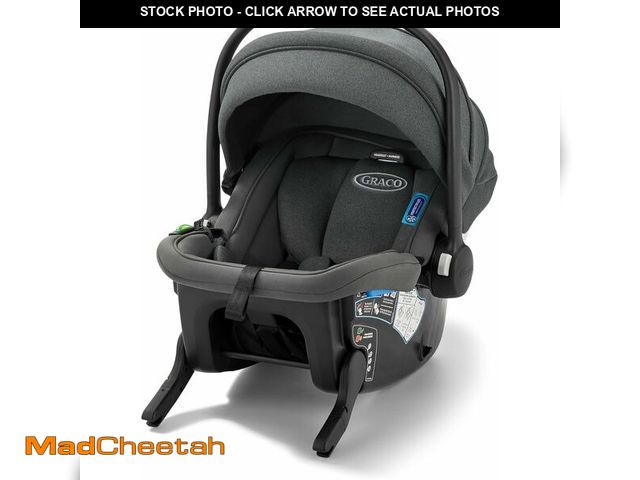 Lot 74-13087577 - Graco Gomax Infant Car Seat, Baseless Car Seat with Canopy, Rear Facing, Lightweight Carseat 6-23-20...