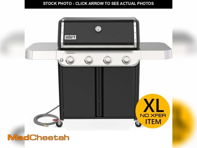 Lot 74-12201184 - Weber Genesis E-415 Natural Gas Grill for Outdoor Grilling, 4 Burners, Black - UNUSED