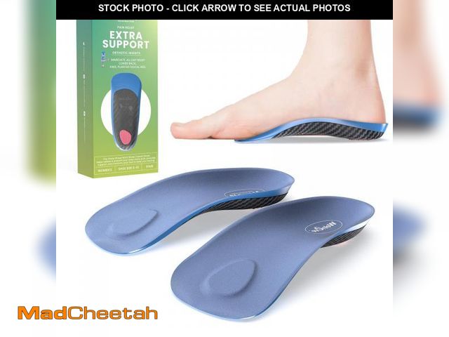 Lot 74-11555290 - Plantar Fasciitis Arch Support Insoles - Welnove Work Boot Insole for Walking or Standing All Days,3...