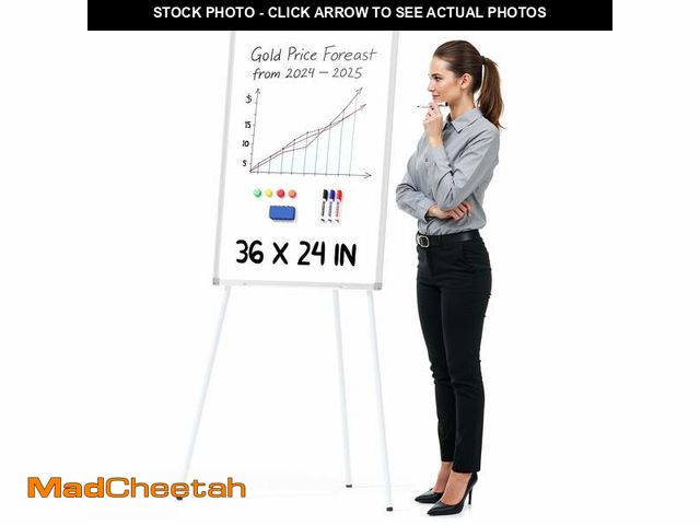Lot 74-14585223 - Tooloton 36x24 Inch Magnetic Whiteboard with Adjustable Tripod Stand, Portable Dry Erase Board for H...