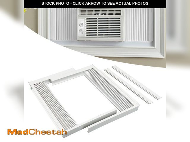 Lot 74-14380546 - Forestchill Window Air Conditioner Side Panel with Frame, Room AC Accordion Filler Curtain Kit Repla...
