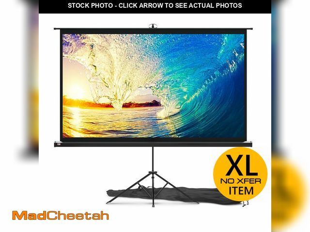 Lot 74-12694672 - PropVue Projector Screen with Stand 84" - Indoor &amp; Outdoor Projection Screen for Movie or Office...