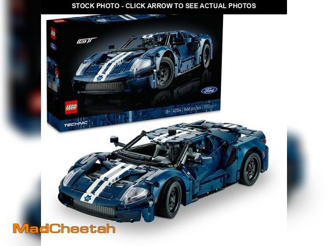 Lot 74-11136892 - LEGO Technic 2022 Ford GT 42154 Car Model Kit for Adults to Build, Collectible Set, 1:12 Scale Super...