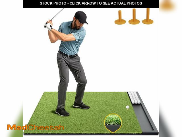 Lot 74-13040247 - Golfpar Golf Hitting Mat with Built-in Ball Tray - 26mm Thick 5x4ft Indoor Outdoor Golf Practice Mat...