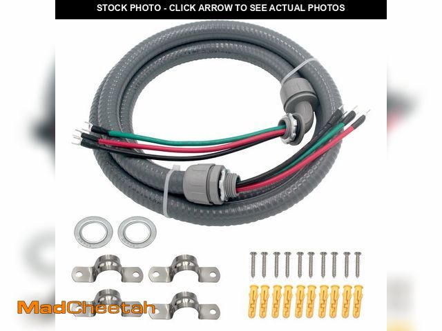 Lot 74-14053440 - TAUROX 1/2Inch 3 Conductor 10 Gauge Electrical Wires Liquid Tight Conduit Wire with Ground Nonmetall...
