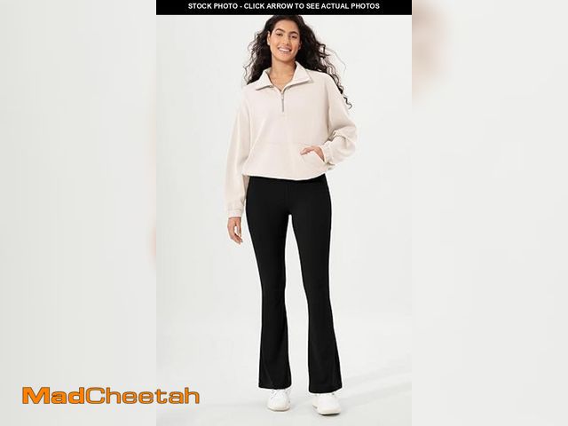 Lot 74-12116603 - ODODOS Cloud Feeling Flared Pants withOUT Pocket for Women High Waist Casual Bootcut Yoga Pants Size...