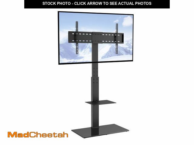 Lot 74-12862154 - VEVOR Modern Universal Floor TV Stand Mount Swivel Universal TV Stand for 32"-85" TVs Adjustable Hei...