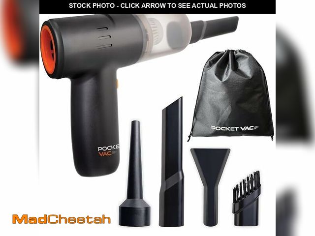 Lot 74-14363474 - Pocket Vac Handheld Vacuum Compact Wireless Vacuum Cleaner, Lightweight Hand Held Vacuuming for Home...
