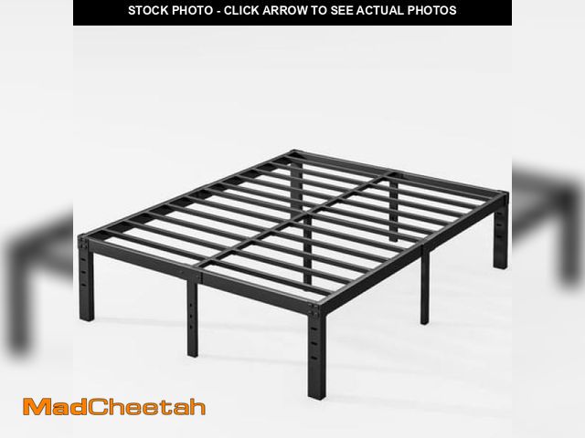 Lot 74-12156395 - ULIESC 14  Heavy Duty Metal Platform Bed Frame  No Box Spring Needed  King Size - UNUSED