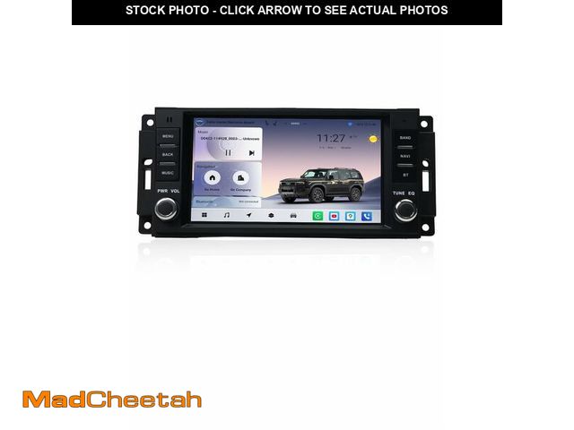 Lot 74-12708727 - 7" QLED Car Stereo Head Unit for Jeep Wrangler 2007-2018, Chrysler Dodge Ram 1500, Wireless CarPlay/...