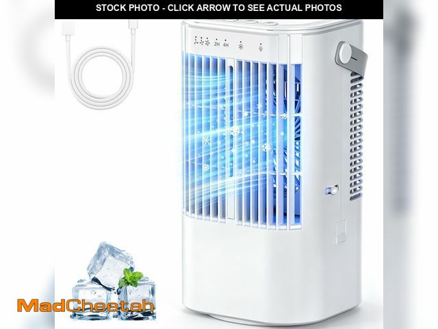 Lot 74-14063594 - Portable Air Conditioners 4-in-1 Mini Small Air Conditioner Evaporative Air Cooler Fan with 1000ml W...
