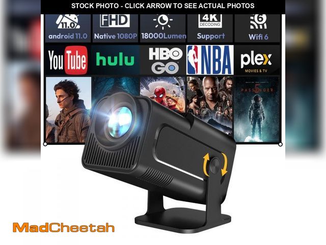 Lot 74-12442382 - Smart Mini Projector XGODY Gimbal5 Android 11 Full HD Projector Native 1080P 4K Support 5G WiFi 6 Bl...