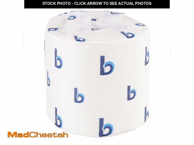Lot 74-14360994 - Boardwalk 6170 One-Ply Toilet Tissue Sheets, White, 1000 Sheets per Roll (Case of 96) - UNUSED