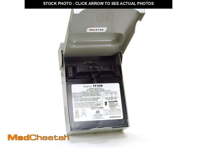 Lot 74-12684071 - GE 30-Amp 120/240-Volt Fused AC Disconnect - UNUSED