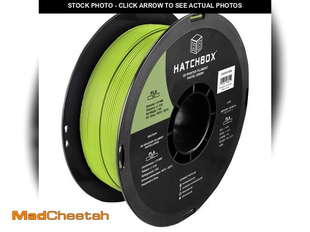Lot 74-13715479 - HATCHBOX PLA PRO+ 3D Printer Filament, Dimensional Accuracy +/- 0.03 mm, 1 kg Spool, 1.75 mm, Pastel...