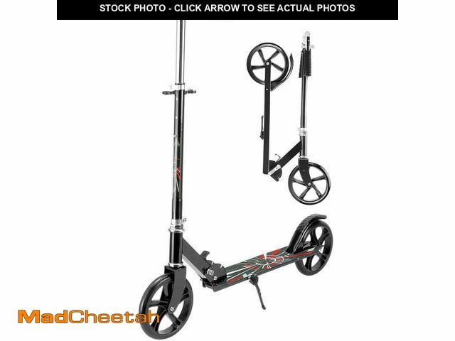 Lot 74-12767553 - Fenbeli 200mm Black Scooter, Commuter Scooter Height Adjustable, Folding Kick Scooter for Teens &amp...