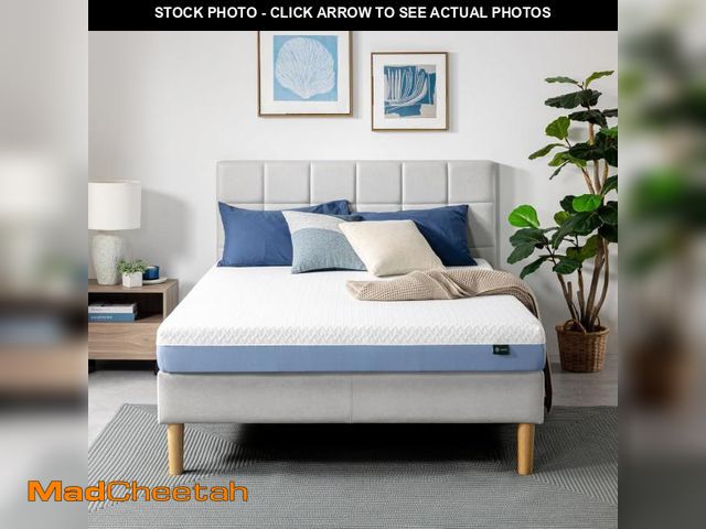 Lot 74-12046822 - ZINUS 6 Inch Queen Cooling Essential Memory Foam Mattress [NewVersion], Fiberglass Free, Medium Feel...