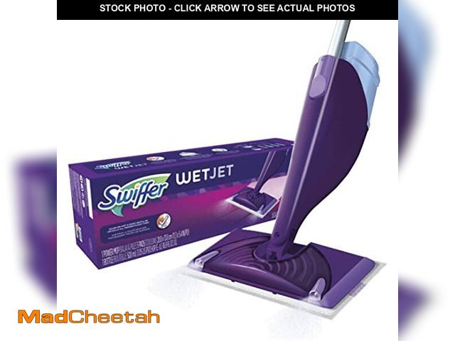 Lot 74-12760528 - Swiffer Wet Jet Mop, Floor Cleaner for Mopping Wood, Laminate, Tile in Home, Bathroom, Kitchen, All ...