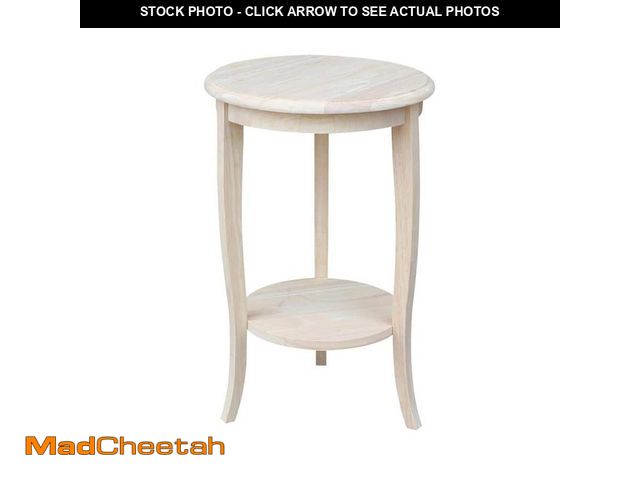 Lot 74-12659576 - International Concepts Cambria Unfinished End Table - UNUSED