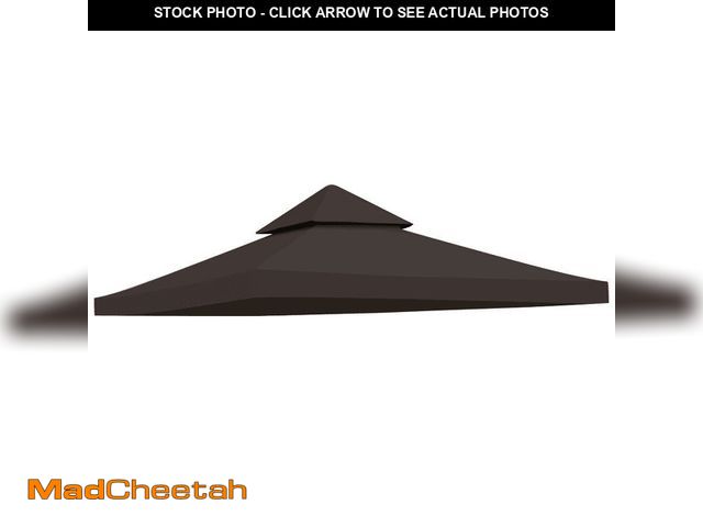 Lot 74-13060833 - SUSUZI 10ft x 10ft Double Tier Gazebo Canopy Top Replacement 2-Tier Garden Yard Patio Outdoor Canopy...