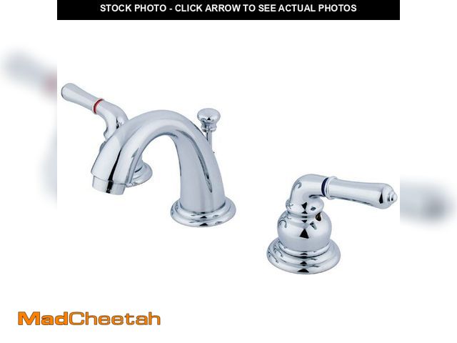Lot 74-12604442 - Kingston Brass GKB911 Magellan Mini-Widespread Lavatory Faucet with Retail Pop-Up, 3-3/4 inch in Spo...