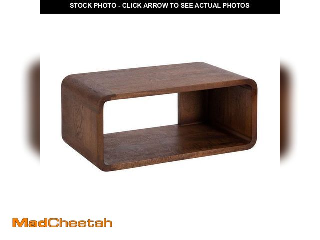 Lot 74-12584823 - Kate and Laurel Deguara 18 in. Walnut Brown Rectangle Solid Wood End Table - UNUSED