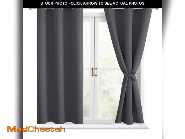 Lot 74-12307698 - Hiasan Blackout Curtains for Bedroom - Thermal Insulated &amp; Light Blocking Window Curtains for Li...