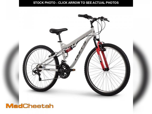 Lot 74-12493833 - Huffy Stone Mountain Mens 26 Inch Mountain Bike, Cloudy Grey Gloss Frame, 21-Speed Shimano Twist Shi...