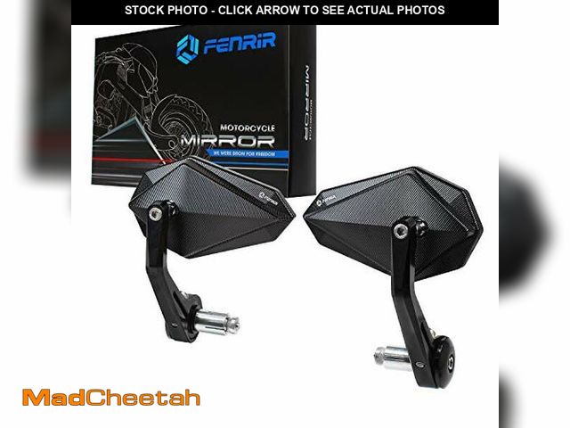 Lot 74-12769109 - FENRIR CNC Aluminum Alloy Cafe Racer Black Motorcycle Bar End Mirrors Side 22MM 7/8" Inch Handlebar ...
