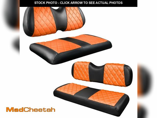 Lot 74-14383465 - NOKINS 4PCS Golf Cart Diamond Seat Covers Kit,Front and Rear Seat Covers for Club Car Precedent/EZGO...