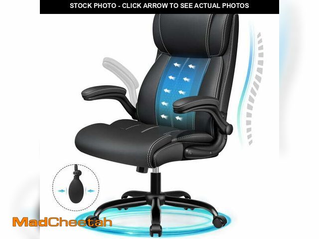 Lot 74-14072012 - Primy Ergonomic Office Chair with Adjustable Air Lumbar, Home Desk Computer Chair, Leather High-Back...