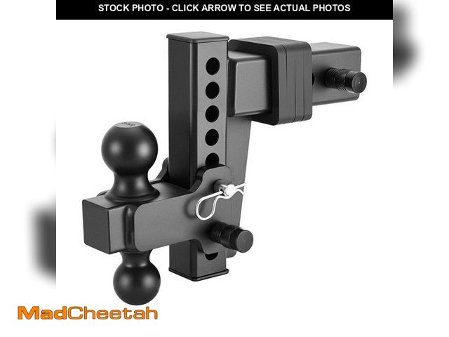 Lot 74-14559269 - SKYSHALO Adjustable Trailer Hitch for 2.5 in. Receiver, 28000 lbs. GTW Capacity, 6 in. Drop, Dual Ba...