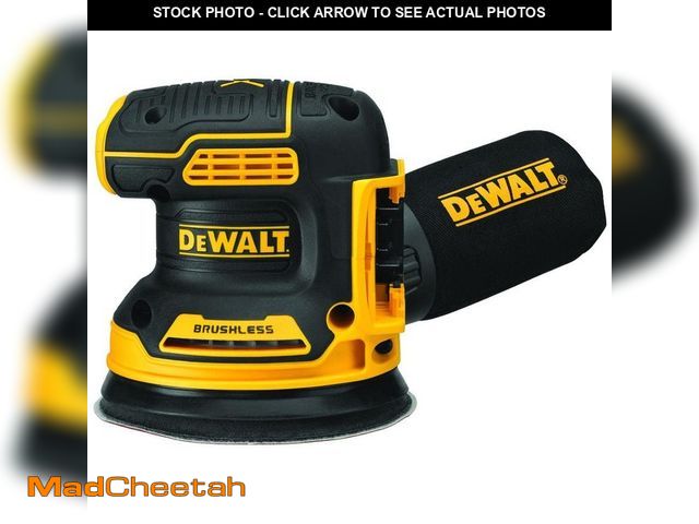 Lot 74-14316131 - Dewalt 20V MAX XR Cordless Brushless 5 in. Random Orbital Sander (Tool Only) - USED