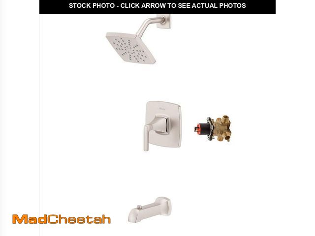 Lot 74-12663772 - Pfister Bruxie 1-Handle 1-Spray Tub and Shower Faucet  1.8 GPM in Spot Defense Brushed Nickel (Valve...