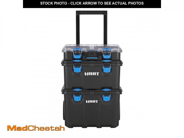 Lot 74-12535905 - HART Stack System, Mobile Tool Storage and Organization, Black &amp; Blue - UNUSED