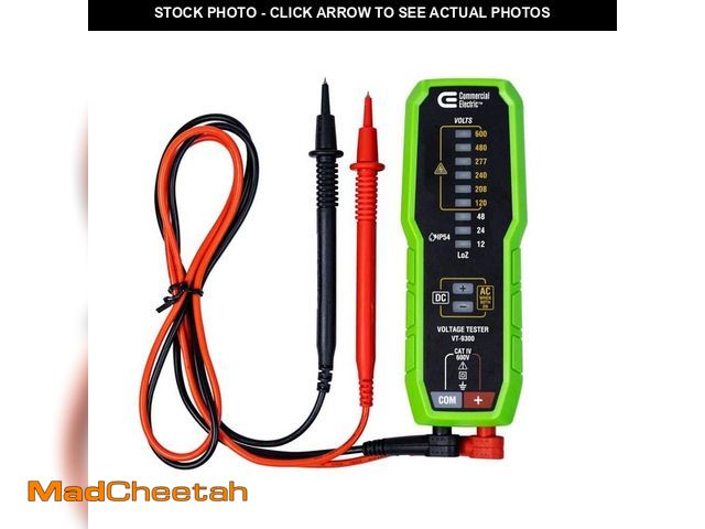 Lot 74-12770683 - Commercial Electric Electronic AC/DC Voltage Tester - USED