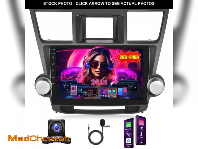 Lot 74-12116187 - Inefala [2G+64G] Android 15 Car Stereo for Toyota Highlander 2009 2010 2011 2012 2013 2014 with Wire...