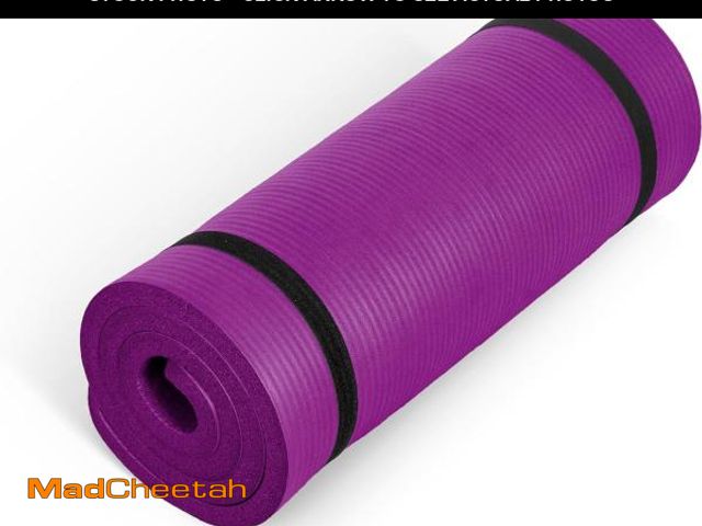 Lot 74-12510004 - CAP Barbell High Density Exercise Mat with strap, 74''x24''x1'' - Wine - UNUSED