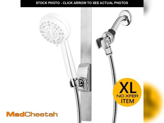 Lot 74-13796772 - Waterpik 18 in. Magnetic Shower Slide Strip Accessory Kit in Chrome - UNUSED