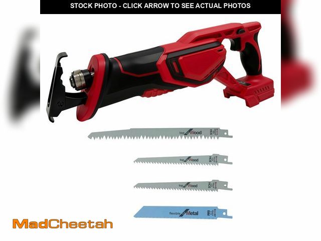 Lot 74-14265976 - Cordless Reciprocating Saw Compatible MILWAUKEE 18V LI-ION Battery.Electric Sierra RecÃÂ­proca With...