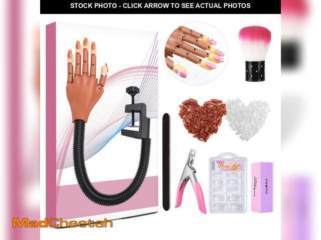 Lot 74-12714201 - LIONVISON Practice Hand for Acrylic Nails, Flexible Nail Practice Hands Training Kits, Fake Manican ...