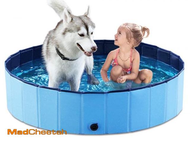 Lot 74-12308340 - Jasonwell Foldable Dog Pet Bath Pool Collapsible Dog Pet Pool Bathing Tub Kiddie Pool Doggie Wading ...