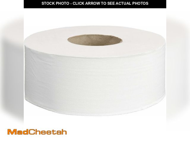 Lot 74-14581612 - AmazonCommercial 2-Ply White Jumbo Roll Toilet Paper, 9 in, Septic Safe, Compatible with Universal D...