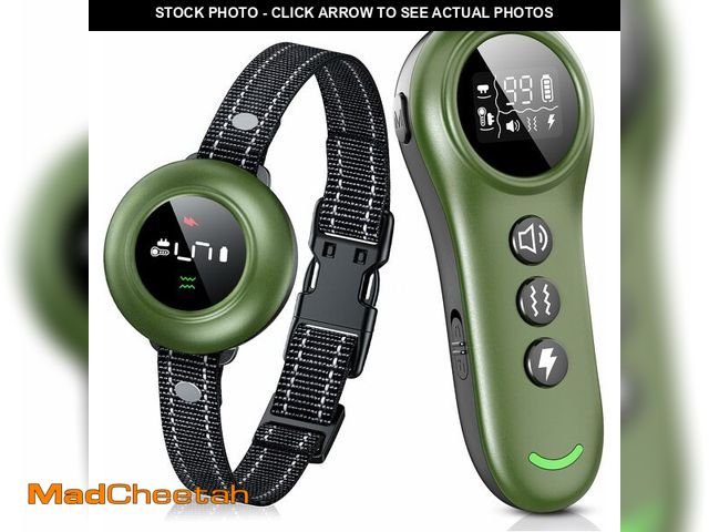 Lot 74-13946651 - 2-in-1 Dog Shock Collar &amp; Dog Bark Collar - Smart Anti Barking Dog Training Collar with 5 Adjust...