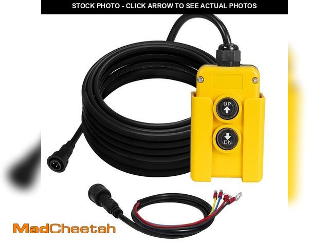 Lot 74-14208180 - ECO-WORTHY 4 Wire Dump Trailer Remote Control Switch for Hydraulic Pump 12V DC for Lift Winch Dump B...