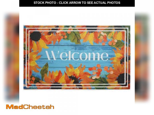 Lot 74-12532225 - Calloway Mills Sunflower Welcome Multi-Colored 18 in. x 30 in. Indoor/Outdoor Doormat - UNUSED