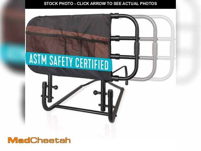 Lot 74-14349039 - Stander EZ Adjust Bed Rail, Adjustable Senior Bedrail and Safety Assist Railing for Elderly Adults w...