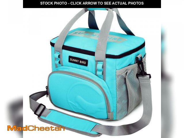 Lot 74-12442805 - SUNNY BIRD 12L Large Insulated Lunch Bag, Leakproof and Foldable Lunch Cooler Box for Women Adult an...
