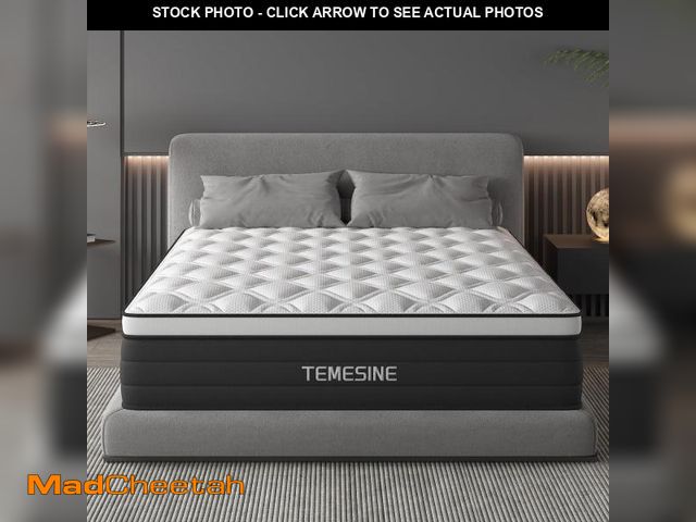 Lot 74-12108819 - TEMESINE Queen Mattress, 12 Inch Hybrid Memory Foam Mattress in a Box with Pocket Springs, Pressure ...
